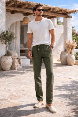 Pantalón algodón bolsillo tapeta