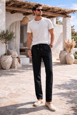 Pantalón algodón bolsillo tapeta