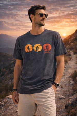 camiseta aventura - L, negro