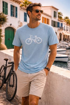camiseta bici paseo - XL, cielo