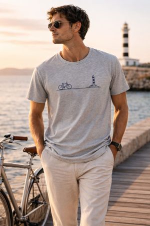 camiseta faro - S, gris claro